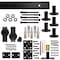 Quiet Glide Black 72 in. Single Bi-Fold Top Mount Sliding Barn Door Track and Hardware Kit NT.BF1500.TM.08-6 - alternate 3